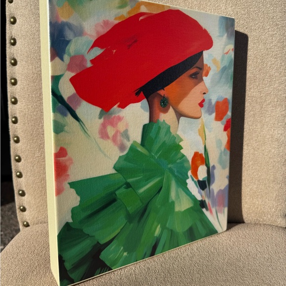 “Crimson Poise” – 8x10 Ready-to-Hang Canvas - Picture 4 of 4